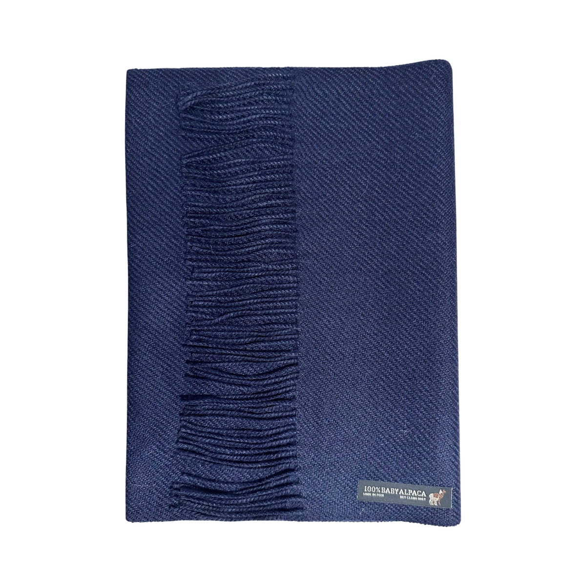 Navy 100% Baby Alpaca Scarf by Luxe Alpaca