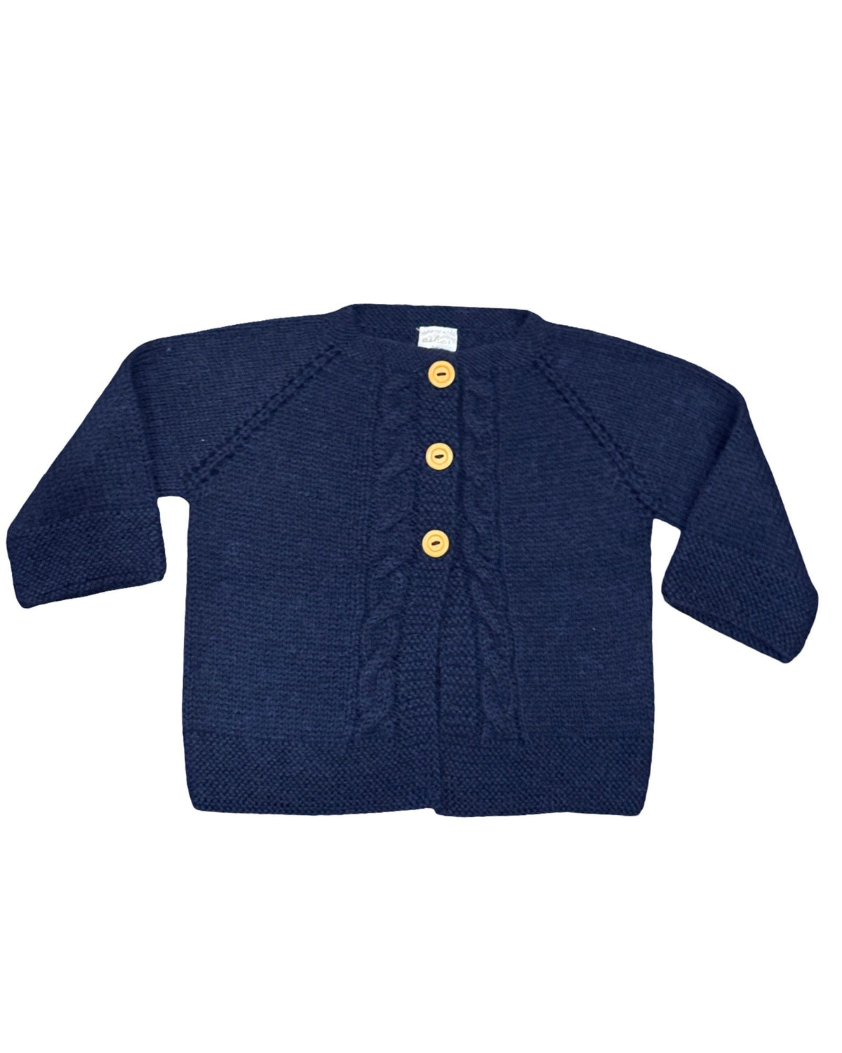 Kids Knitted Baby Alpaca Braid Sweater, view 2