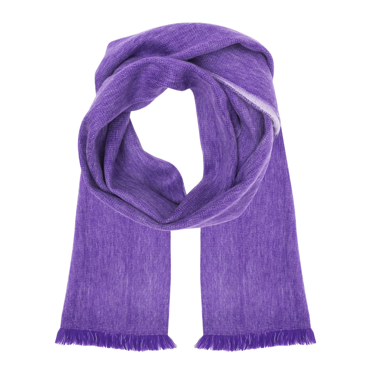 Alpaca Scarf (Iris & Lilac Double Weave) by Luxe Alpaca